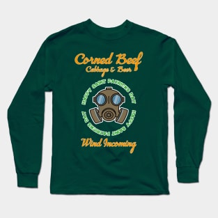 Happy Saint Patricks Day Celebration Corned Beef Cabbage Long Sleeve T-Shirt